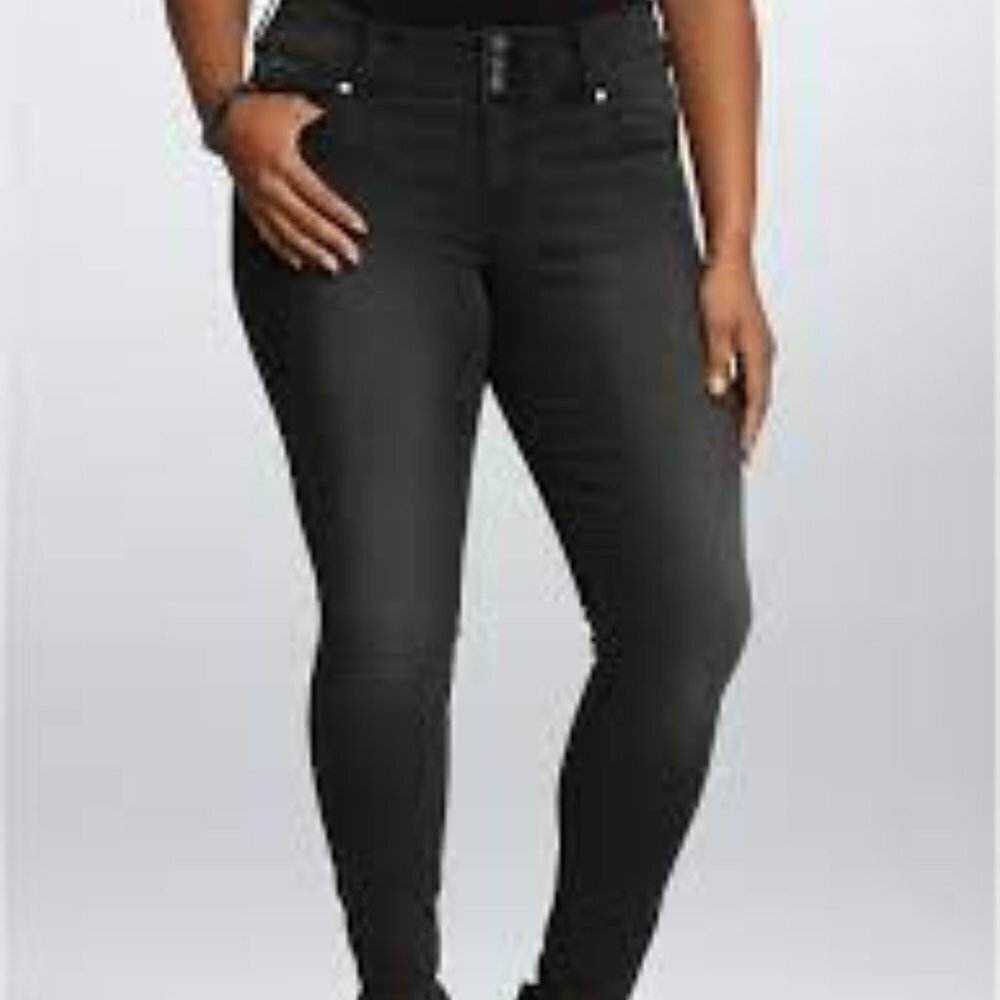Torrid JEGGING  BLACK WASH 18R